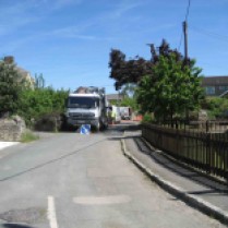 Sewer clearing South Hinksey, June 2013